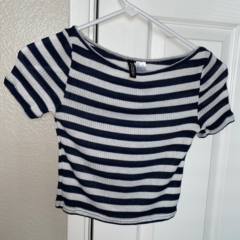 Striped crop top